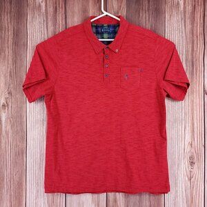 *FLAW* William Murray Mens Size XXL Red Short Sleeve Performance Golf Polo Shirt
